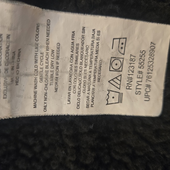 Wrangler Workwear Sherpa Lined Hoodie Duck Jacket Blue Gray Mens XL - Picture 11 of 11